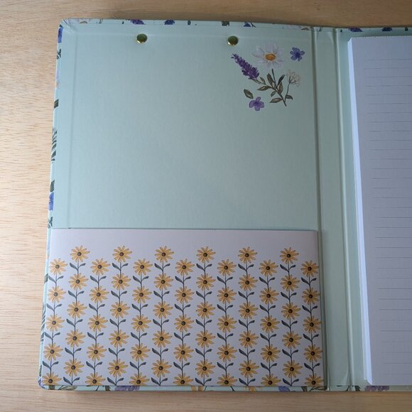 Archer & Olive Floral Clipboard Folio with Notepad - Picture 2 of 10